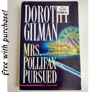 Mrs. Pollifax Pursued Dorothy Gilman Hardback Mystery Book Free with Purchase